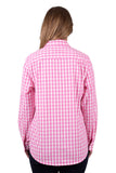 Hard Slog Womens Milly1/2 Plkt L/S Shirt - Pale Pink