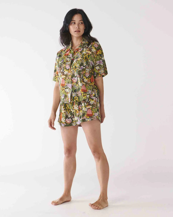 Kip & Co Native Plantation Short Sleeve Shirt & Short Pyjama Set