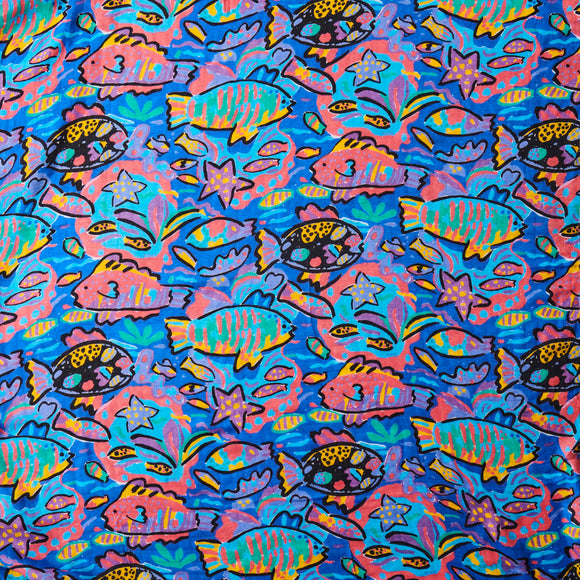 KIP & CO TROPICAL FISH BAMBOO SWADDLE