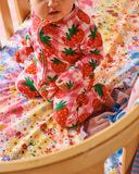Kip & Co Strawberry Jam Organic Long Sleeve Zip Romper