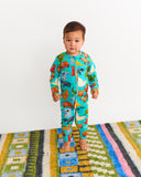 Kip & Co Home Among The Gum Trees Organic Long Sleeve Zip Romper