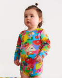 Kip & Co Just Dessert Organic Long Sleeve Romper - Size 12-18mths