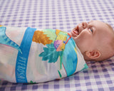 Kip & Co Dino Max White  Bamboo Swaddle