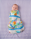Kip & Co Dino Max White  Bamboo Swaddle