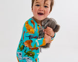Kip & Co Home Among The Gum Trees Organic Long Sleeve Zip Romper