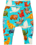 Kip & Co Home Among The Gum Trees Organic Drop Crotch Pant - Sizes 3-6mths & 6-12mths