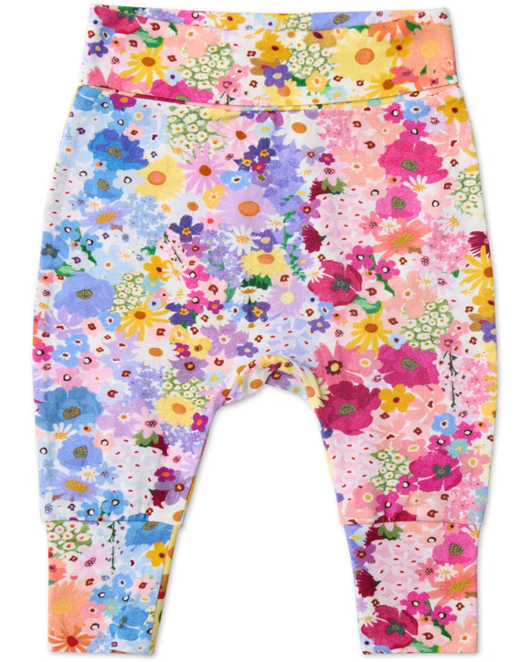Kip & Co Posie Lane Organic Drop Crotch Pant - Sizes 3-6mths & 6-12mths
