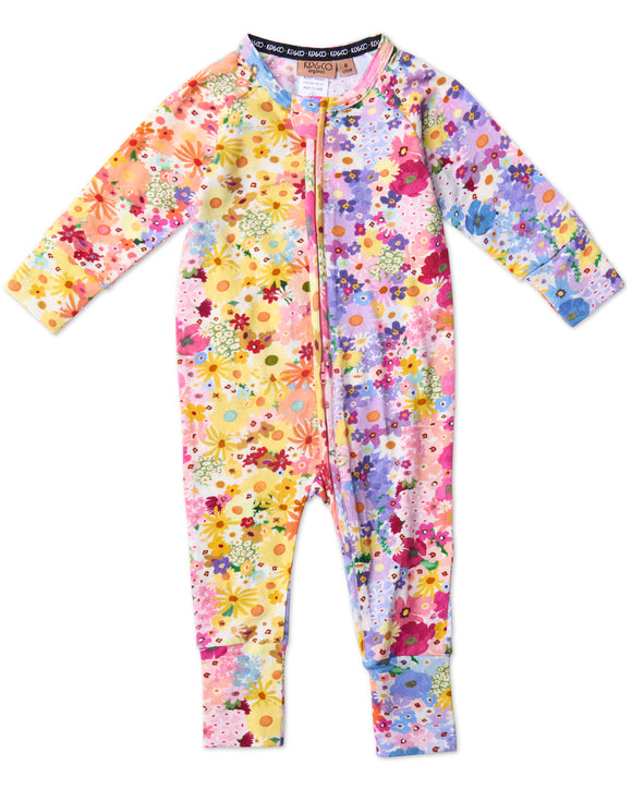Kip & Co Posie Lane Organic Long Sleeve Zip Romper