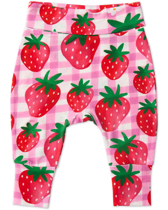 Kip & Co Strawberry Jam Organic Drop Crotch Pant