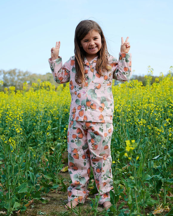 Kip & Co The Patch Flannelette Kids LS Shirt & Pant Pyjama Set