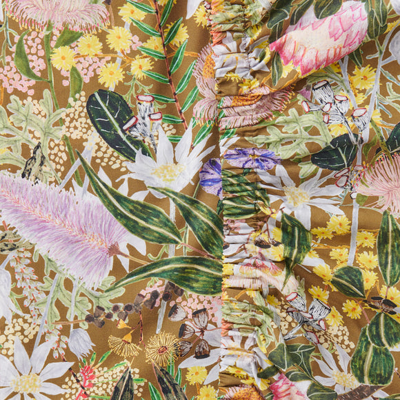 Kip & Co NATIVE PLANTATION  Organic Cotton Baby Fitted Sheet - Bassinet