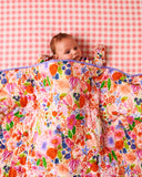 Kip & Co Meandering Meadow Organic Cotton Quilted Cot Bedspread Cot