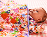 Kip & Co Meandering Meadow Organic Cotton Quilted Cot Bedspread Cot