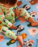 Kip & Co Farm Friends Organic Cotton Baby Fitted Sheet - Various Sizes