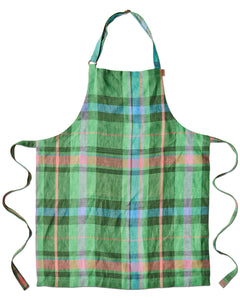 Kip & Co Jewel Of The Nile Tartan Linen Apron