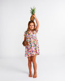 Kip & Co Meandering Meadow Organic Cotton Frill Party Dress - Sizes 3