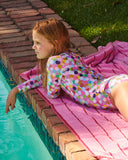 Kip & Co Meandering Meadow Long Sleeve Bathers - Sizes 2 to 8