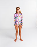 Kip & Co Meandering Meadow Long Sleeve Bathers - Sizes 2 to 8