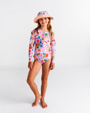 Kip & Co Meandering Meadow Long Sleeve Bathers - Sizes 2 to 8