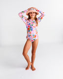 Kip & Co Meandering Meadow Long Sleeve Bathers - Sizes 2 to 8