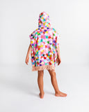 Kip & Co Confetti Pink Printed Kids Terry Poncho - Various Sizes