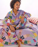 Kip & Co Cosy Cabin Adult Flannelette Long Sleeve Shirt & Pant Pyjama Set