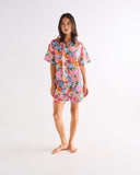 Kip & Co Follow The Sun Adult Organic Cotton Short Sleeve Shirt & Short Pyjama Set