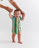 Kip & Co Beach Patterns Organic Short Sleeve Romper