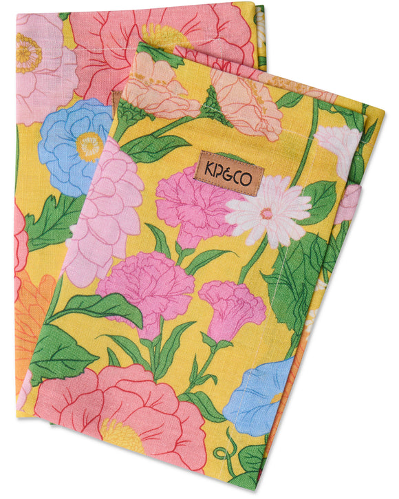 Kip & Co Follow The Sun Yellow 4P Napkin Set