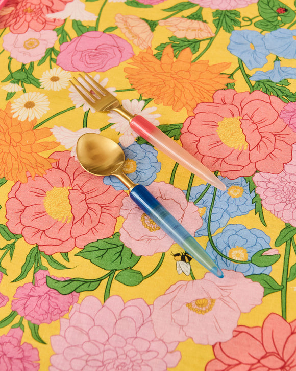 Kip & Co Follow The Sun Yellow Tablecloth Standard Rectangle