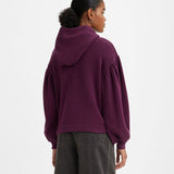 Levis Akane Rusched Hoodie - Forest Plum