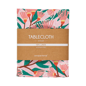 Annabel Trends Linen Tablecloth Large 300cm - Blossom Branches