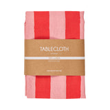 Annabel Trends Linen Tablecloth Large 300cm - Red Stripe