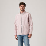 Levi's® Men's Authentic Button-Down Shirt - Waylon Stripe Russet Brown