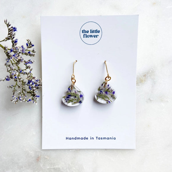 The Little Flower Misty Teadrop Earrings Gold