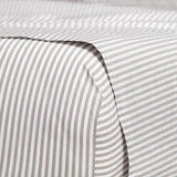 Canningvale Modella Mini Stripe Canningvale Sheet Set Grey  Various Sizes
