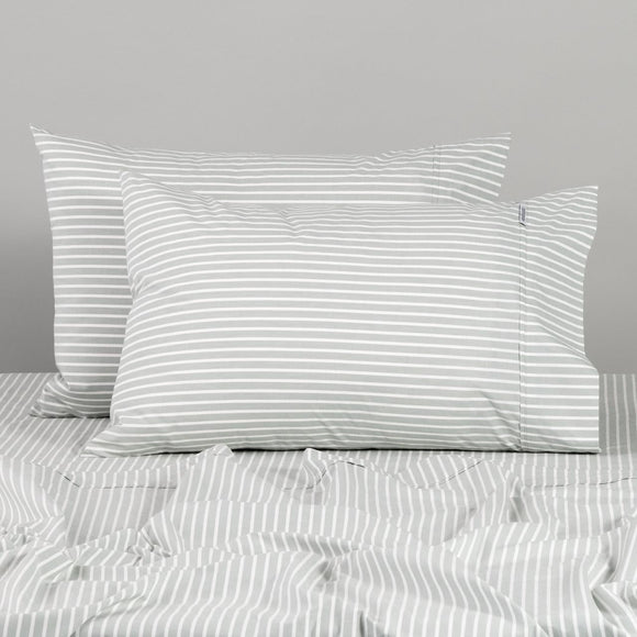Canningvale Modella Oxford Stripe Sheet Set - Gum