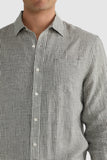 ORTC Linen Shirt Olive Check