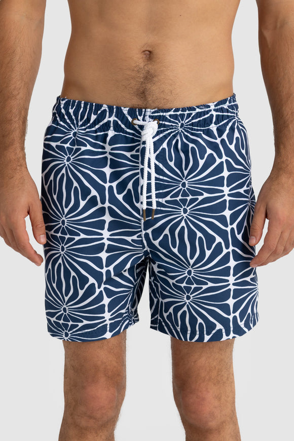 ORTC Shelly Tropic Navy Swim Shorts - Size 2XL