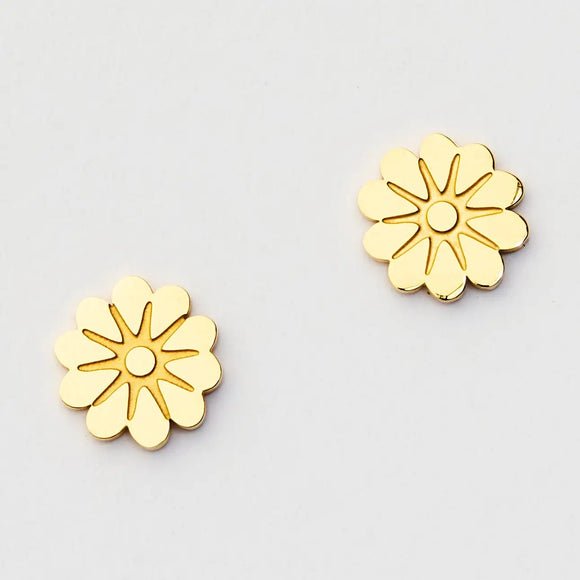 Martha Jean Olearia Studs - Gold