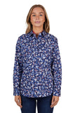 Hard Slog Womens Mindy Half Placket L/S Shirt