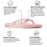 Crystal Archies Arch Support Thongs - Pink