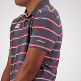 Canterbury Mens Yarn Dye Polo - Ebony