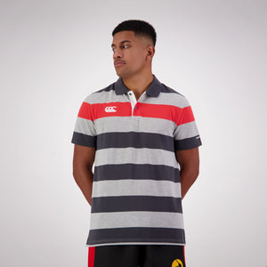 Canterbury Mens Engineered Stripe Polo - Classic Marle