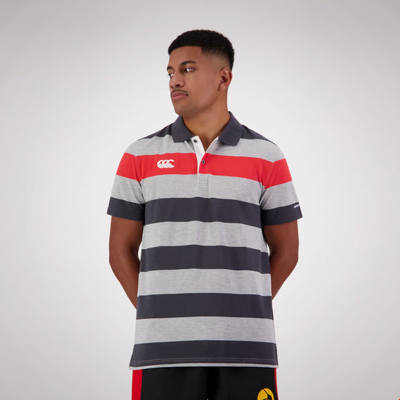 Canterbury Mens Engineered Stripe Polo - Classic Marle