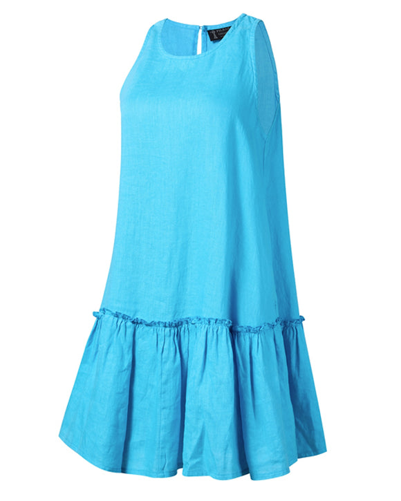 Pilbara Emma Linen Sun Dress - Atoll - Size M