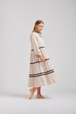 Shirty Sandy Relaxed Tiered Dress - Stone - Sizes S & L