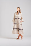 Shirty Sandy Relaxed Tiered Dress - Stone - Sizes S & L