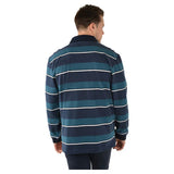 Thomas Cook Mens Ellis Stripe Rugby Navy/Ocean - Size 2XL