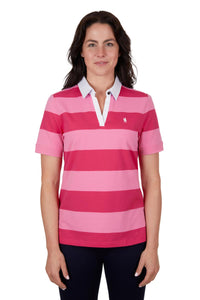 Thomas Cook Womens Bella SS Polo - Pink/Red